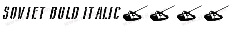 Soviet Bold Italic字体转换